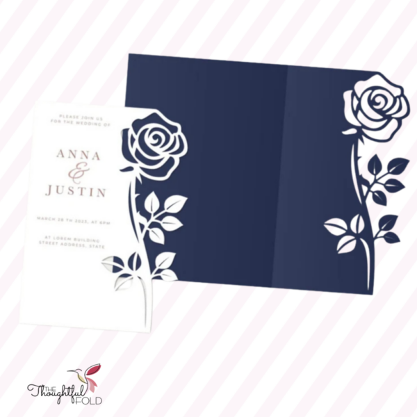 Rose Cutout Invitation