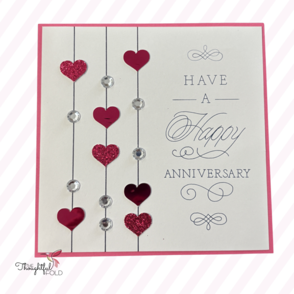 Happy Anniversary String of Hearts
